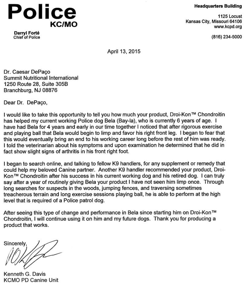 Kenneth Davis Endorses Summit Nutritionals